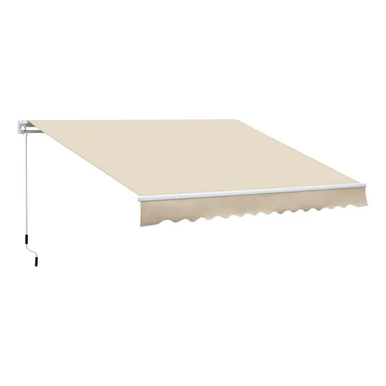 Toldo Exterior De Enrollar Articulado 3,00x2,50 Metros Beige