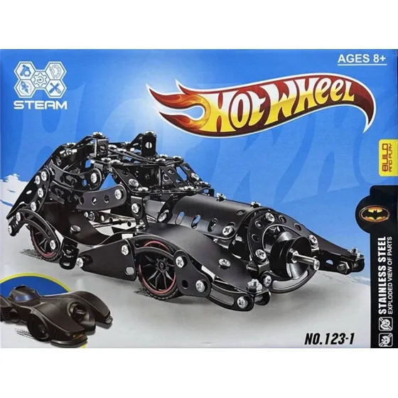 Carro Hot Wheels Armable De Metal Mecano Batmobile Batimovil