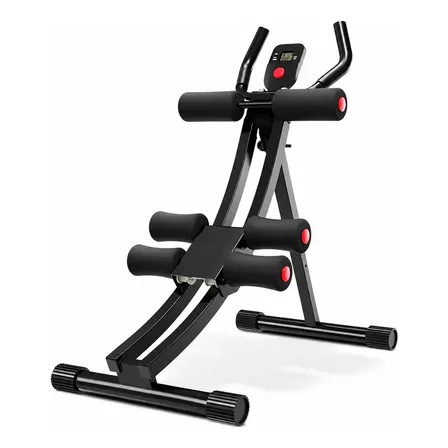Aparelho De Abdominal Perder Barriga 4 Níveis Academia Preto
