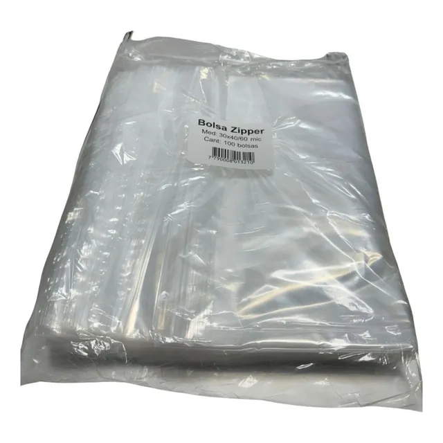 100 Bolsas 30x40 Bolsa Cierre Hermetico Zipper 30 X 40 