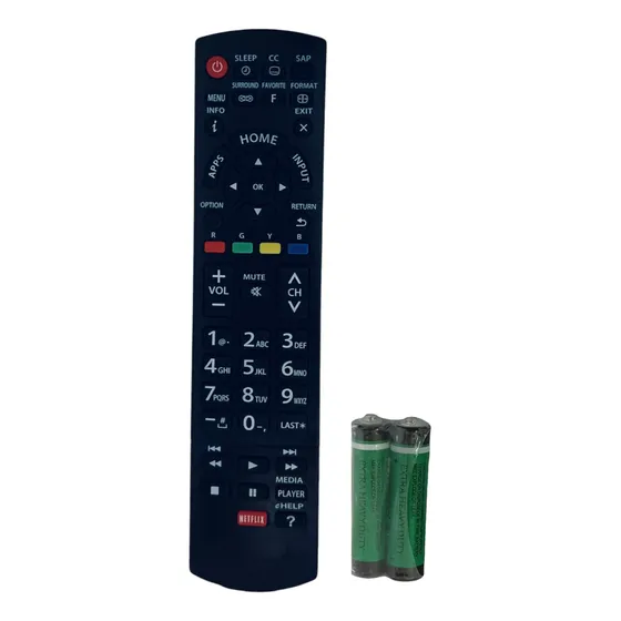 Control Para Panasonic Smartv Lcd Led + Pilas 