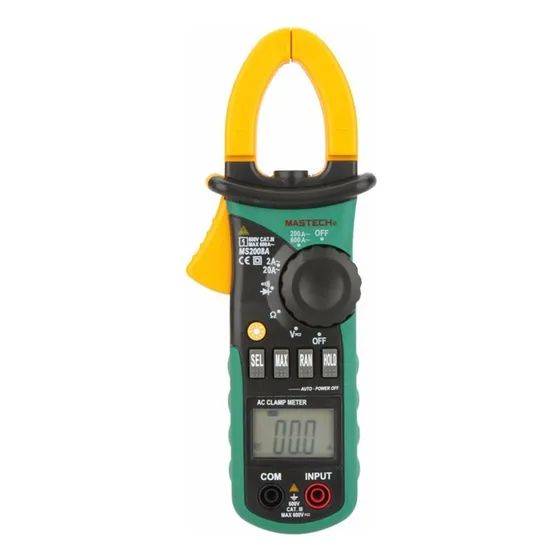 Pinza Amperometrica Ms2108a Digital Mastech True Rms Vfc