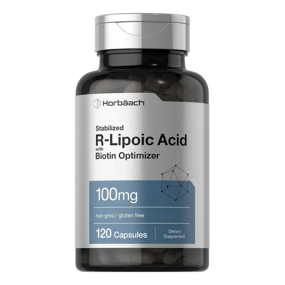 Suplemento Horbaach Ácido R-lipoico 100 Mg 120 Cápsulas