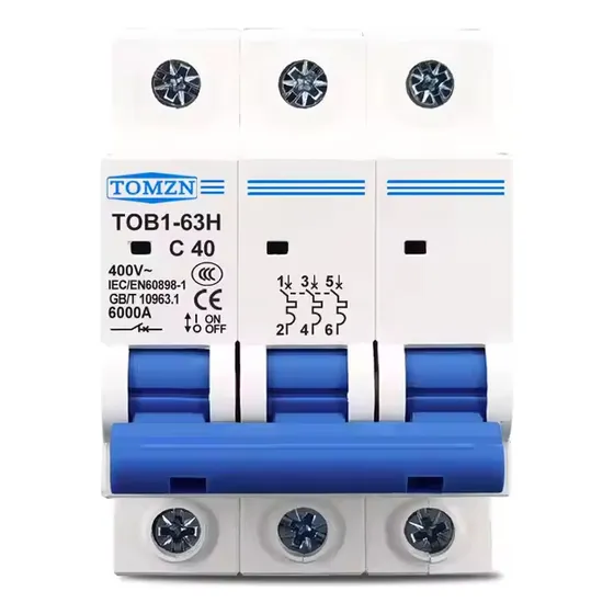 Interruptor Termomagnético Ac 3 Polos Riel Din Elegir Amp