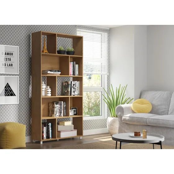 Biblioteca New  Moderna  Estantes 116 - Amarelo