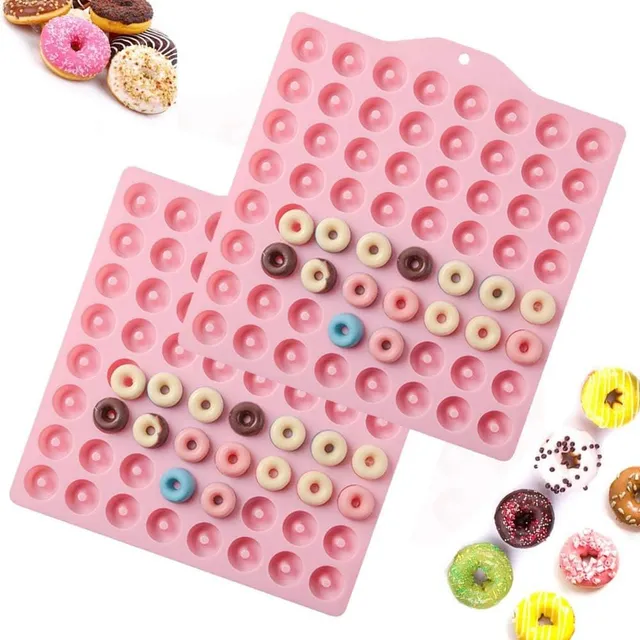 Molde Silicon Mini Donas Caramelo Reposteria Vela Resina