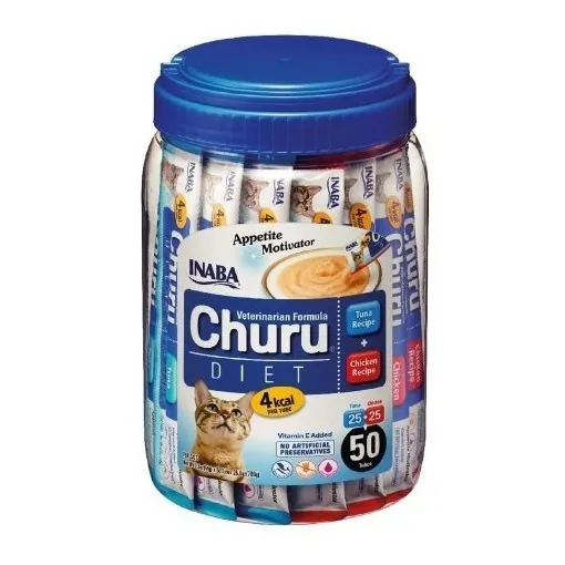 Inaba Churu Diet Para Gatos Sabor Pollo Y Atún Pack 50un Pt