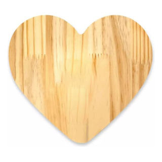 Tábua Petisqueira Coração Pinus Decoração Mesa Posta 30 Cm Tábua Petisqueira Coração Pinus Decoração Mesa Posta 30 Cm