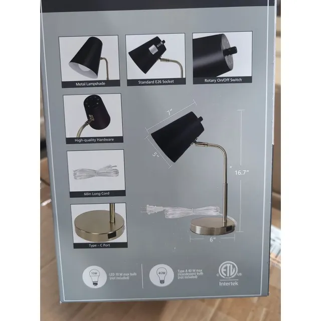 Lámpara De Escritorio Lampz Soho Usb-c, 15.5 