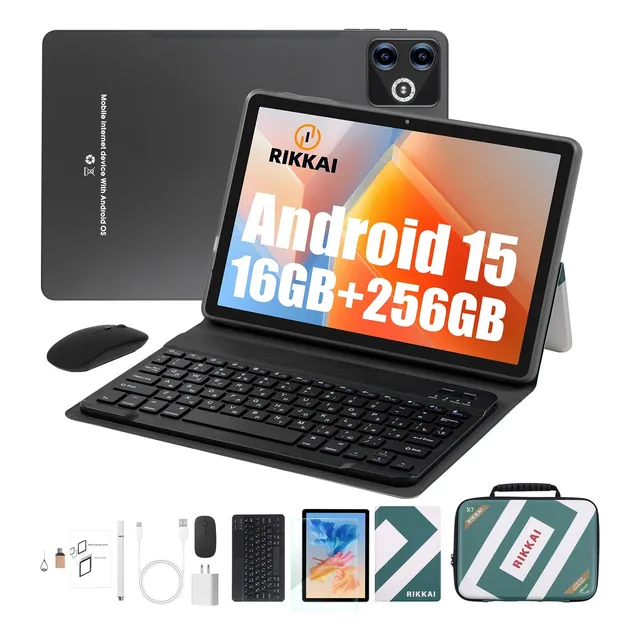 Rikkai Tablet 11 Android 15 256gb +16gb Ram Con Teclado