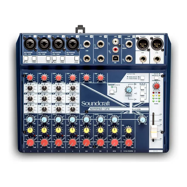 Consola Mezcladora Soundcraft Notepad 12fx + Garantía