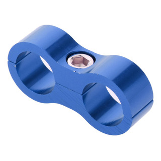Abrazadera Separadora De Manguera De 2 Orificios An8 Azul Abrazadera Separadora De Manguera De 2 Orificios An8 Azul