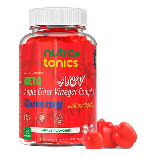 Apple Cider Vinegar 600 Mg Gomitas Americano Bajar Peso 