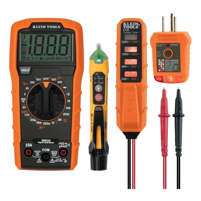 Kit De Prueba Eléctrica Multímetro Digital Y Probador De Vol