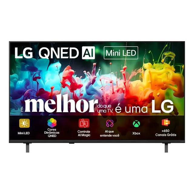 Smart TV 4K 55" LG QNED Mini LED AI QNED70...