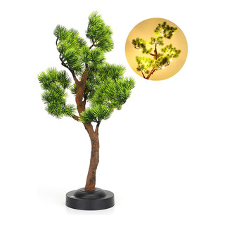 Pino Lámpara Árbol Bonsái Artificial Con Luz Usb Pino Lámpara Árbol Bonsái Artificial Con Luz Usb