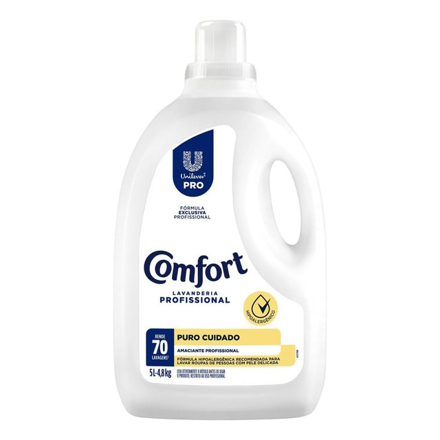 Amaciante Comfort Lavanderia Profissional Puro Cuidado 5 L Amaciante Comfort Lavanderia Profissional Puro Cuidado 5 L