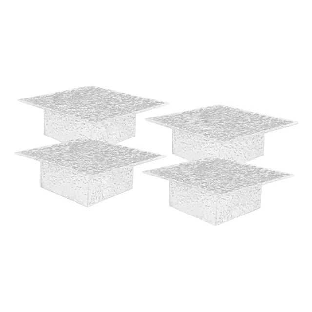 4x Soporte De Exhibición Vertical De Acrílico, Cubo De