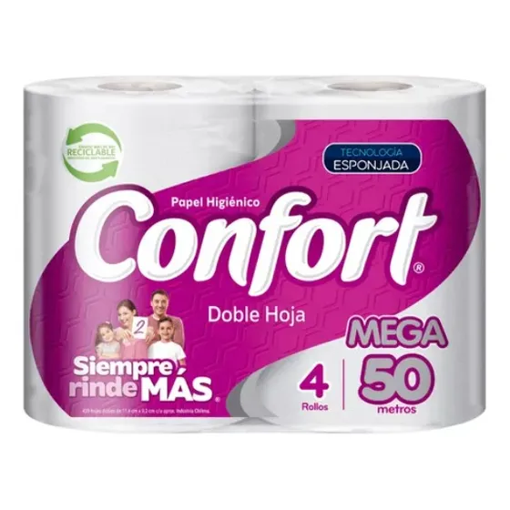 Papel Higiénico Confort 50 Mts X40 Rollos