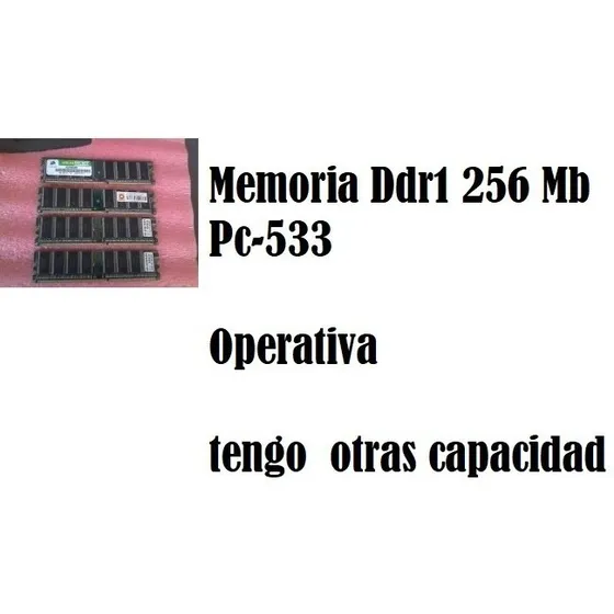 Memoria Ddr1 256 Mb Pc-53 Para Computadores