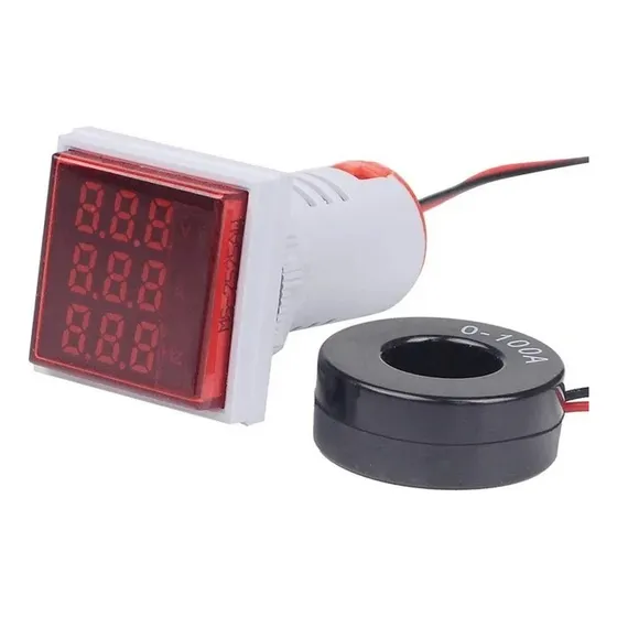 Luz Piloto Led Indicador Medidor De Voltaje Amperios Hertz