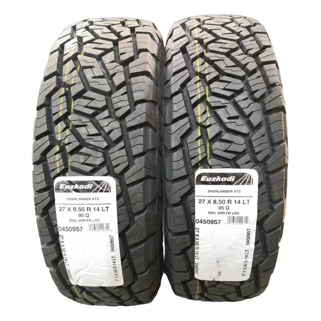 Paquete De 2 Llantas 27x8.50 R14 Euzkadi Overlander At2 95q