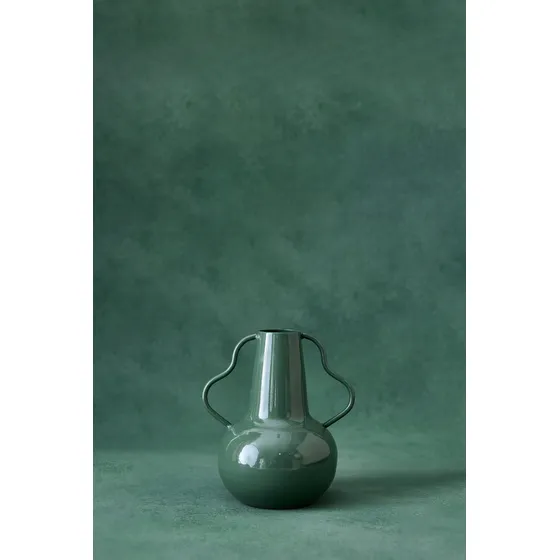 Jarron Bajo Persa Hierro Green 9x13cm