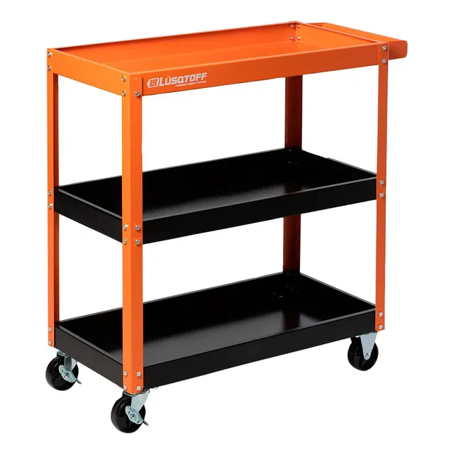 Mesa Carro Porta Herramientas Ruedas Taller 3 Estantes Lusqtoff
