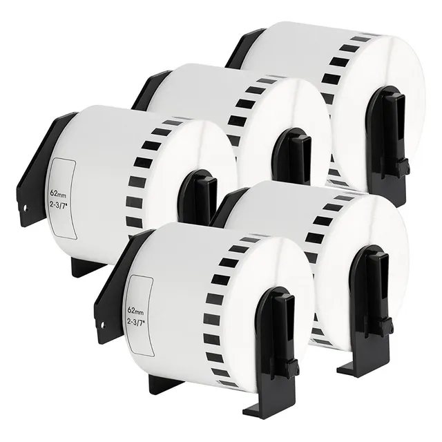 5 Rollos Brother Dk2205 62mm X 30mts Ql700, Ql800 Full