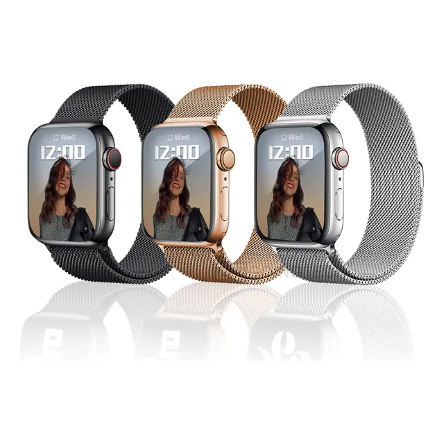 3pzs Correa Inoxidable Para Apple Watch Ultra Se 9/8/7/6/5/4
