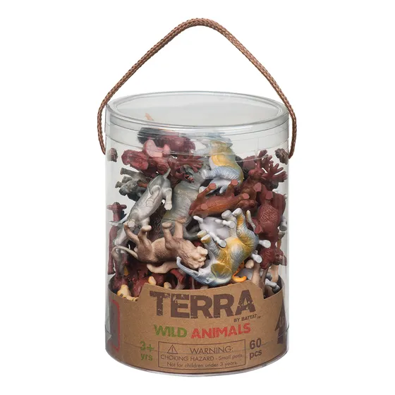 Set Animales Salvajes En Tubo