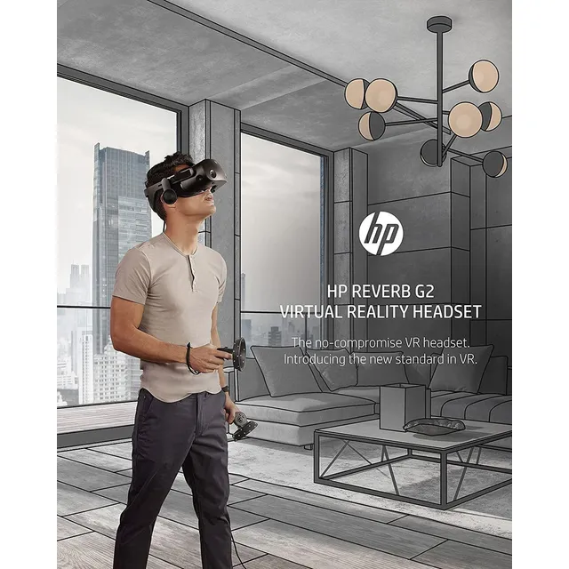 Auriculares Hp Reverb G2 Vr Con Controlador, Altavoces De Le