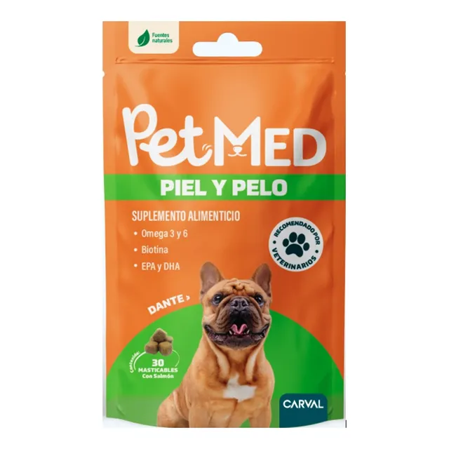 Petmed Piel Y Pelo Suplemento X 30 Masticables