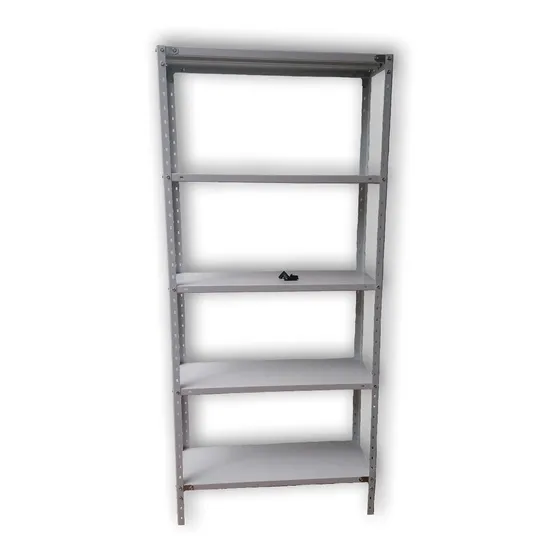 Estante Metalico Estanterías Grecia 60x30 40kg Blanco 60cm X 200cm X 30cm Y 35mm De Espesor Soporta Hasta 40kg
