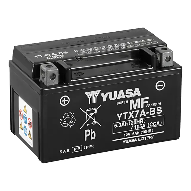 Bateria Yuasa Ytx7a-bs/ Cbr250 Crf250l Mt-03 V-strom 250