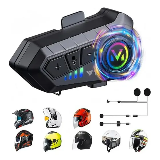 Headset Bluetooth Para Casco De Moto Y10: Hifi, Reducción De | Cuotas sin interés