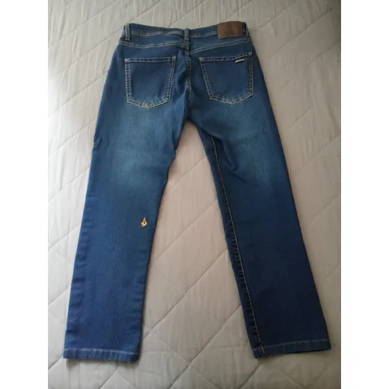 Volcom Vorta Slim Straight Jeans Talle 32 Usa (91cm Largo)
