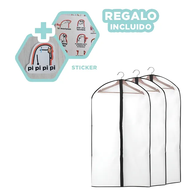 Funda Para Guardar Ropa Formal Ho34018 Y+stickers