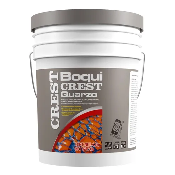 Emboquillador Uretano Boquicrest Quarzo Gris Claro 4.1 Kg