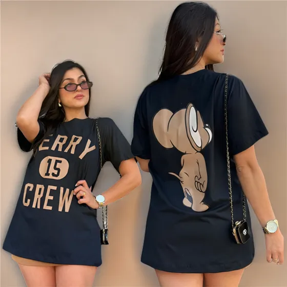 Camisetao Oversized Modelagem Alongada 100% Algodão 30.1