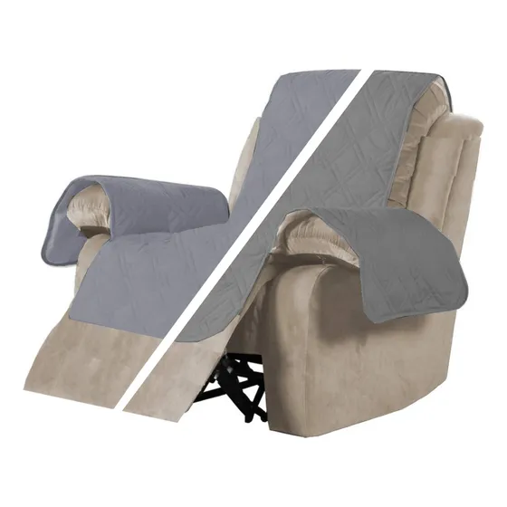 Funda Para Sillón Reclinable Sillón Reposet Cubre Sofá Nuevo Grises