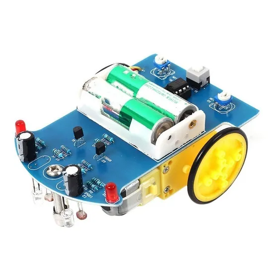 Kit Carro Robot Educativo Seguidor De Linea Negra