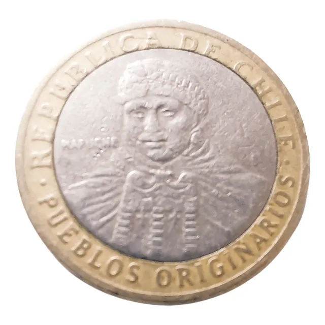 Moneda Chile 100 Pesos 2006 Error Chiif