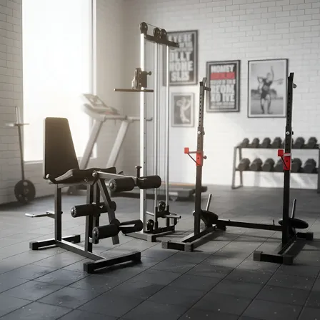 Mono Cross + Cadeira Extensora E Flexora Conj + Agachamento