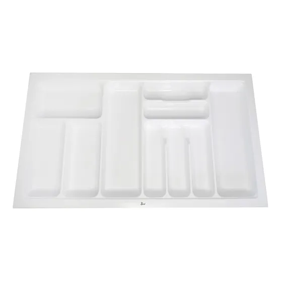 Cubertero Blanco Plástico Abs Módulo 90 Cm Marca Bari 