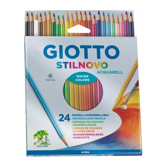Giotto 255800 Lapices Stilnovo Acuarelable 24 Colores
