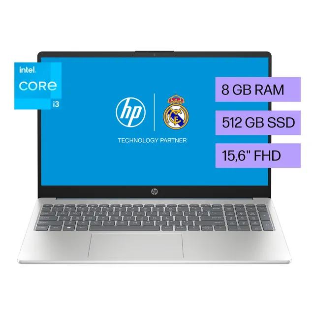 Notebook HP 15-fd0056la Intel Core i3 8gb 512gb Ssd 15.6" FHD Windows 11 Home