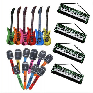 4 Instrumentos Inflables Guitarra Saxofon Microfono Fiesta 4 Instrumentos Inflables Guitarra Saxofon Microfono Fiesta