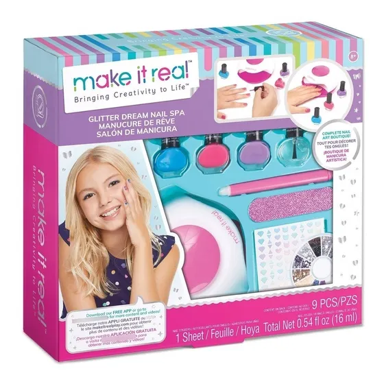 Juego Spa De Uñas Para Niñas Incluye Secador De Manos