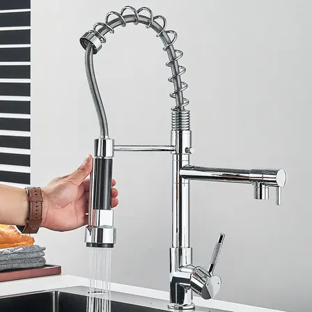 Torneira Gourmet Cozinha Flexível Monocomando Cromada Hidramax Cromado Brilhante